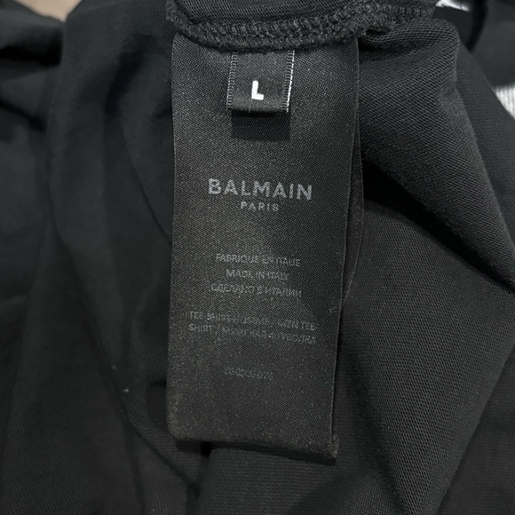 Balmain Runway 2024 Palm Print Logo Tshirt, Like New 🔥 - Picture 6 of 6